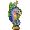 Old World Christmas Glass Blown Christmas Ornament, Bright Seahorse (With OWC Gift Box)