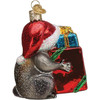 Old World Christmas Blown Glass Ornament for Christmas Tree, Bandit Raccoon