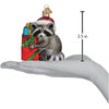 Old World Christmas Blown Glass Ornament for Christmas Tree, Bandit Raccoon