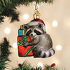 Old World Christmas Blown Glass Ornament for Christmas Tree, Bandit Raccoon