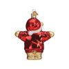 Old World Christmas Glass Blown Christmas Ornament, I Love You More Bear