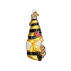 Old World Christmas Glass Blown Ornament for Christmas Tree, Bee Happy Gnome
