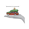 Old World Christmas Glass Blown Ornament for Christmas Tree, Station Wagon With Tree