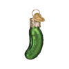 Old World Christmas Mini Glass Blown Ornament for Christmas Tree, Pickle