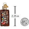 Old World Christmas Mini Blown Glass Ornament for Christmas Tree, M&M's Bag