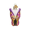 Old World Christmas Glass Blown Ornament for Christmas Tree, Bright Butterfly