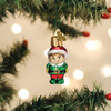 Old World Christmas Mini Glass Blown Ornament, Elf, 2" (With OWC Gift Box)