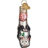Old World Christmas Glass Blown Mini Opossum Ornament, 2.5"