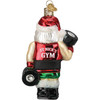 Old World Christmas Glass Blown Ornament for Christmas Tree, Bodybuilder Santa Claus