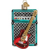Old World Christmas Blown Glass Ornament for Christmas Tree, Guitar & Amp