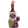 Old World Christmas Blown Glass Christmas Ornament, Napa Valley Wine