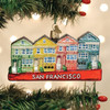 Old World Christmas Glass Blown Ornament, San Francisco Painted Ladies Homes, 5" (With OWC Gift Box)