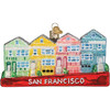 Old World Christmas Glass Blown Ornament for Christmas Tree, San Francisco Painted Ladies Homes
