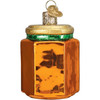 Old World Christmas Glass Blown Jar of Marmalade Ornament, Orange, 3"
