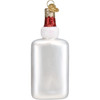 Old World Christmas Glass Blown Ornament, Bottle of School Glue, 3.5" (With OWC Gift Box)