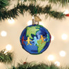 Old World Christmas Glass Blown Ornament for Christmas Tree, World Peace on Earth