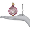 Old World Christmas Glass Blown Ornament for Christmas Tree, Red Onion