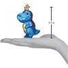 Old World Christmas Glass Blown Ornament for Christmas Tree, A Roarable Tyrannosaurus