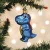 Old World Christmas Glass Blown Ornament for Christmas Tree, A Roarable Tyrannosaurus