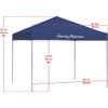 Tommy Bahama Outdoor Pop-Up Canopy Tent — Quick Setup, Portable, Weather-Resistant Protection (10' x 10')