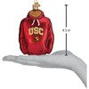 Old World Christmas Glass Blown Ornament for Christmas Tree, USC Hoodie