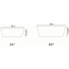 The HC Companies Plastic Eclipse Window Planter, White, 24"