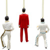 Kurt Adler Resin Hanging Christmas Ornaments, Elvis Iconic Poses, 5" (3-Piece Set)