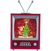 Kurt Adler Rudolph The Red Nose Reindeer and Santa Musical TV Lantern, 8.5"
