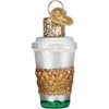 Old World Christmas Mini Glass Blown Ornament for Christmas Tree, Coffee To Go