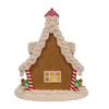 Kurt Adler Battery-Operated LED Lighted Table Piece, Candyland Gingerbread House, 11.5"