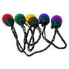 Kurt Adler Indoor & Outdoor 100-Light C7 Multicolor LED String Lights with 8 Light Settings – 41.25’ Lighted Length