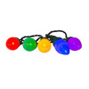 Kurt Adler 50 LED C7 Multicolored String Light Set with 8 Light Settings, 30'