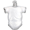 Old World Christmas Blown Glass Ornament for Christmas Tree, White Baby One Piece