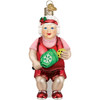 Old World Christmas Blown Glass Ornament for Christmas Tree, Pickleball Mrs. Claus