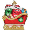 Old World Christmas Glass Blown Holiday Ornament, M&M'S In Sleigh (With OWC Gift Box)