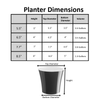 Decopots Plastic Round Contemporary Flower Pot with Drainage Planter