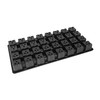 SUNPACK 22" x 10.5" Heavy Duty 32-Cell Carrying Tray, Black, 2"