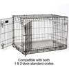 PetFusion PuppyChoice Solid Foam Dog Crate Bed, Grey