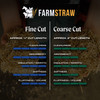 HealthiStraw FarmStraw Coarse Cut – All-Natural, Clean Animal Straw Bedding – 3 cu ft (25lb) Expands up to 10+ cu ft