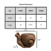 Classic Home and Garden Cement Buddies Indoor or Outdoor Planter with Drainage Hole, Smiling Snail