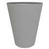 Bloem Indoor/Outdoor Tall Finley Tapered Round, 100% Recycled Plastic Pot, Cement Color, 4 Gallon Soil Capacity, 14