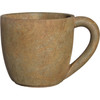 Classic Home and Garden Indoor Outdoor Cement Coffee Mug Planter, Rust, 7"