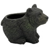 Classic Home and Garden Cement Buddies Indoor/Outdoor Planter with Drainage Hole, Bear, Dark Brown, 7in