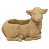 Classic Home and Garden Indoor/Outdoor Cement Succulent Planter with Drainage Hole, Cow