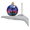 Old World Christmas Hanging Mouth-Blown Glass Ornament for Trees, Stargazed Round Ball, 3.5"