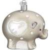 Old World Christmas Blown Glass Ornament for Christmas Tree, Baby's 1st Elephant