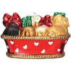 Old World Christmas Blown Glass Ornament for Christmas Tree, Puppies In A Basket