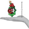 Old World Christmas Blown Glass Ornament for Christmas Tree, Holly Ladybug