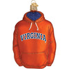 Old World Christmas Blown Glass Ornament for Christmas Tree, NCAA Virginia Hoodie (with OWC Gift Box)