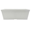 Classic Home and Garden Resin Falmouth Planter Pot with Drainage Holes, Starlight White Beadboard, 24in